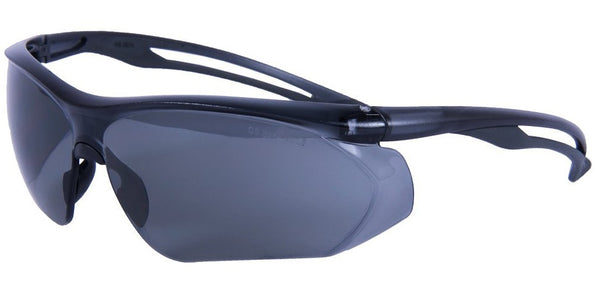 Forney 55430 Safety Glasses, Parralax with Gray Flex Temple and Gray Frame, Clear Lens