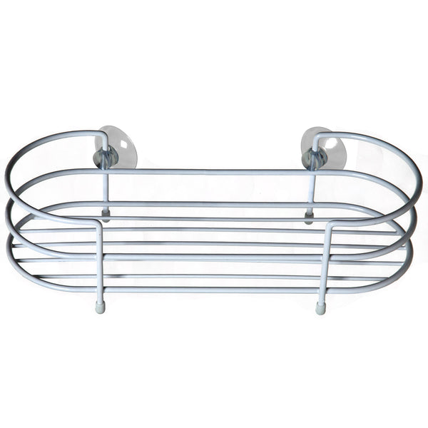 Simple Spaces SS-SC-29-PE-3L Shower Caddy Tray, White