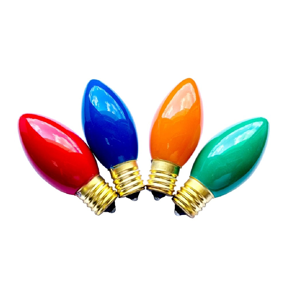 Santas Forest 16450 Christmas C9 Multi Assorted Replacement Bulb, Assorted
