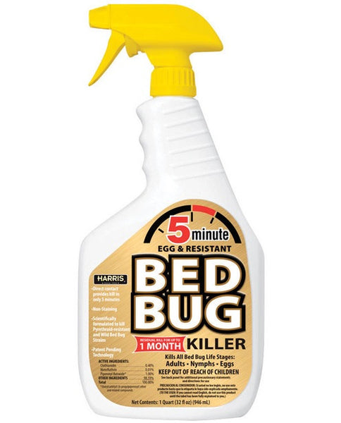 Harris 5 Minute Egg Kill & Resistant Bed Bug Killer, 32 Oz