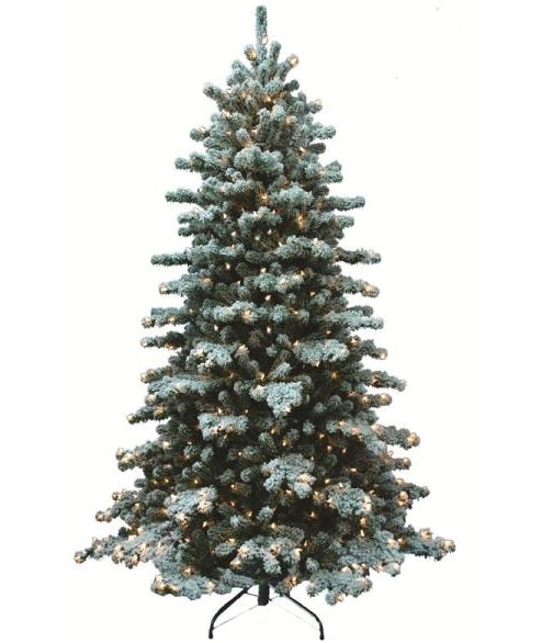 Holiday Basix 8517-H51230-01 Christmas Tree, Snow Bound Holiday, 7.5'