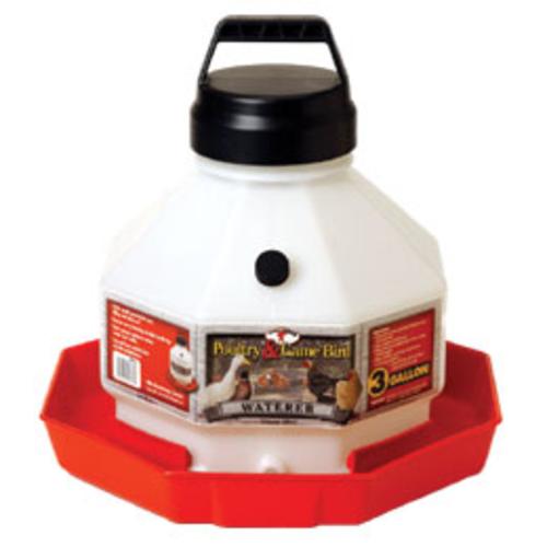 Little Giant PPF3 Plastic Poultry Waterer, 3 Gallon