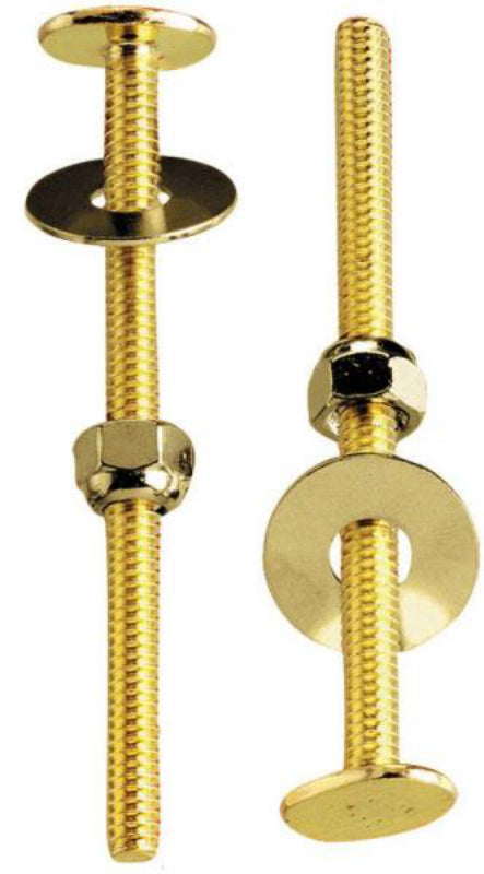 Plumb Pak PP23514 Closet Bolt Set, 1/4" x 3-1/2"