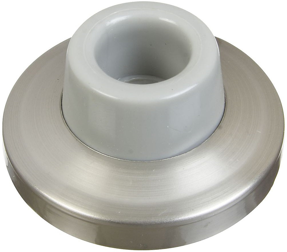 National Hardware N326-991 Concave Door Stop, Satin Nickel, 2.34" Dia