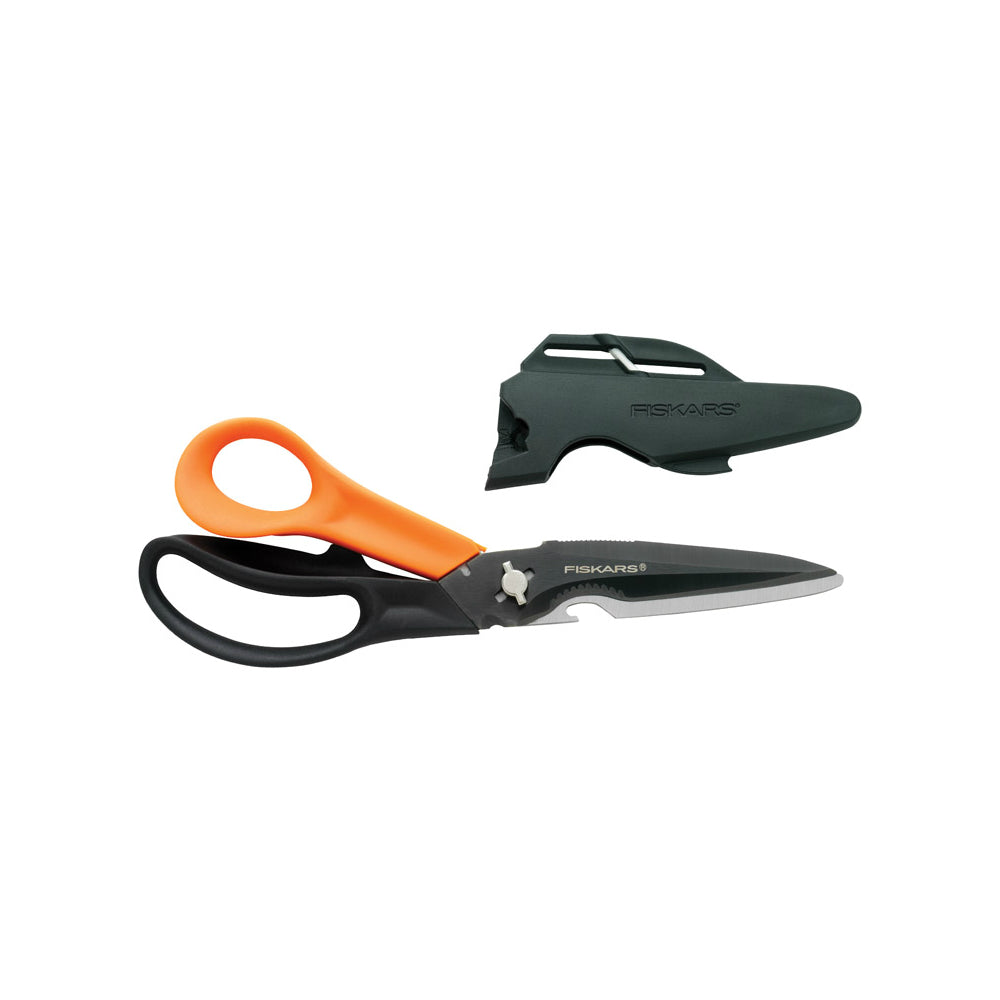 Fiskars 356922-1009 Multi-Purpose Garden Scissor, Titanium Blade, 9"