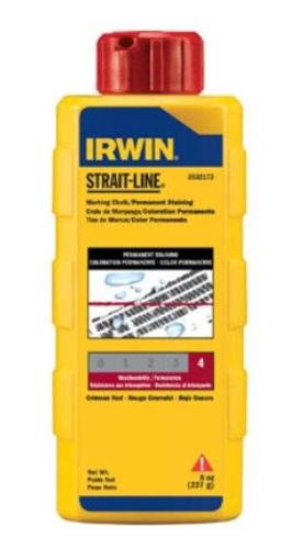 Strait-Line 4935519 Permanent Staining Chalk, 8 Oz, Red