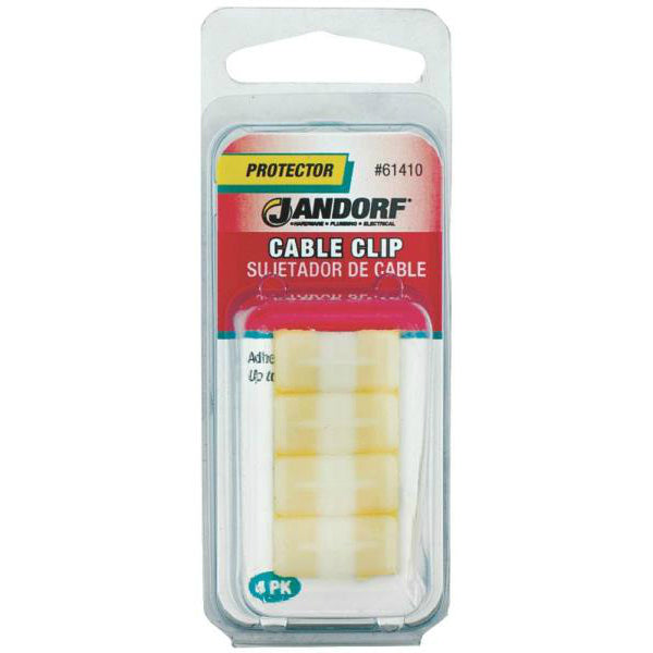 Jandorf 61410 Adhesive Backed Cable Clips, 1/8"