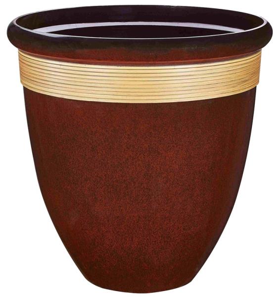 Soundbest PT-S018 Int Sourcing Tall Wave Planter, Resin, 18"