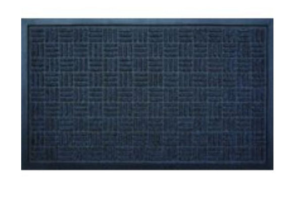 Simple Spaces 06ABSHE-11-3L Blue Gateway Floor Mat, 18" x 30"
