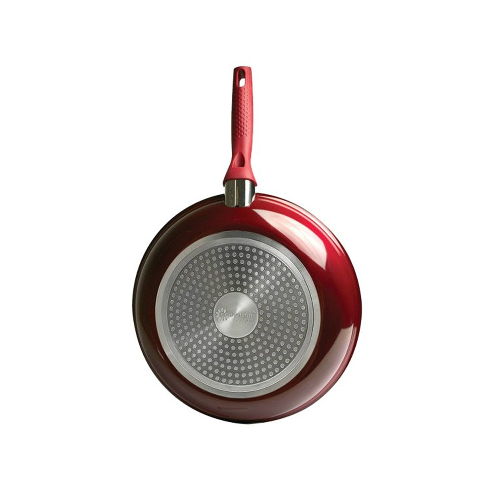 Ecolution EBCAW-5128 Non-Stick Ceramic Fry Pan, Red, 11 Inch