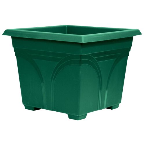Ames True Temper DP1510FE Medallion Deck Planter, Green, 15"