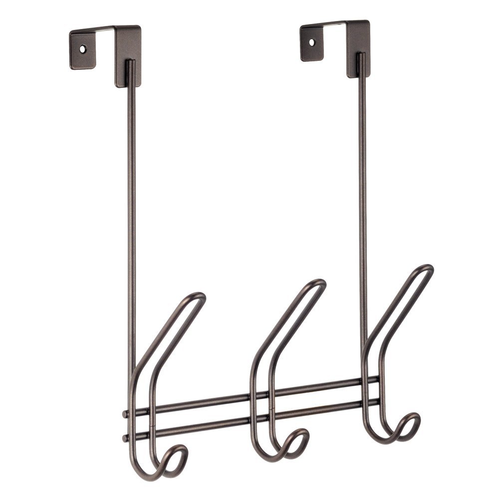 InterDesign 43913 Classico Over The Door Rack, Bronze