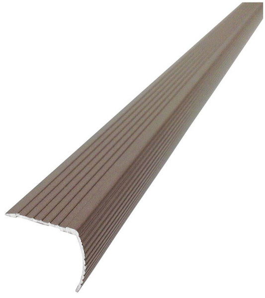 M-D Building 43311 Fluted Stair Edge, Brown, 1.125" H x 1.22" W x 36" D