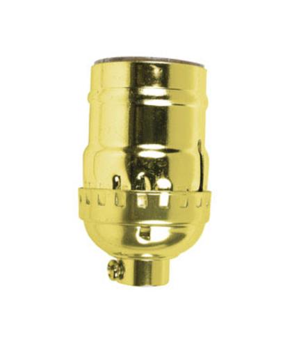 Jandorf 60406 Keyless Lamp Socket, Brass