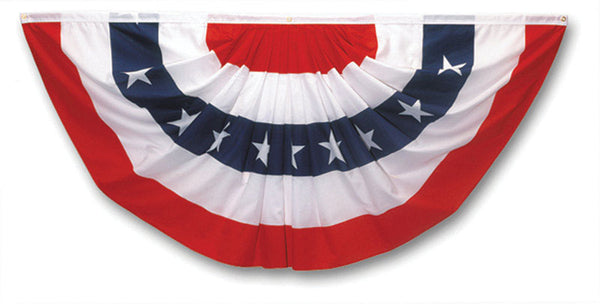 Valley Forge PMF Mini Pleated Fan Flag, 1-1/2&#039; X 3&#039;