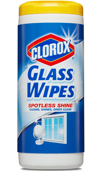 Clorox 31094 Glass Wipes, Radiant Clean, 7" x 8"