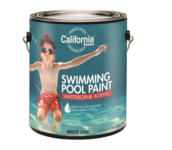 California Paints F24000-1 FixAll Waterborne Acrylic Swimming Pool Paint, 1 Gallon