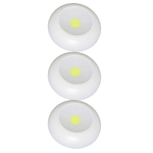 Fulcrum 30041-308 Puck Light, White, 3 Pack