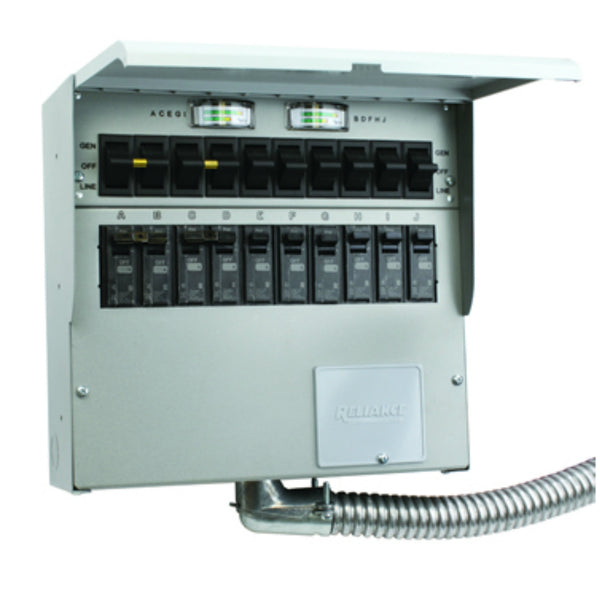 Reliance Controls 510C Generator Transfer Switch, 50 Amp, 120 Volt