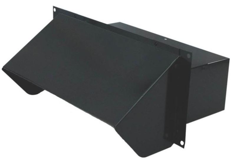 Air King WC310B Range Hood Steel Wall Cap, Black,  3.25"x10"