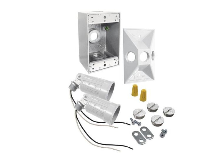 Bell 5818-6 Rectangular Box & Floodlight Kit, White