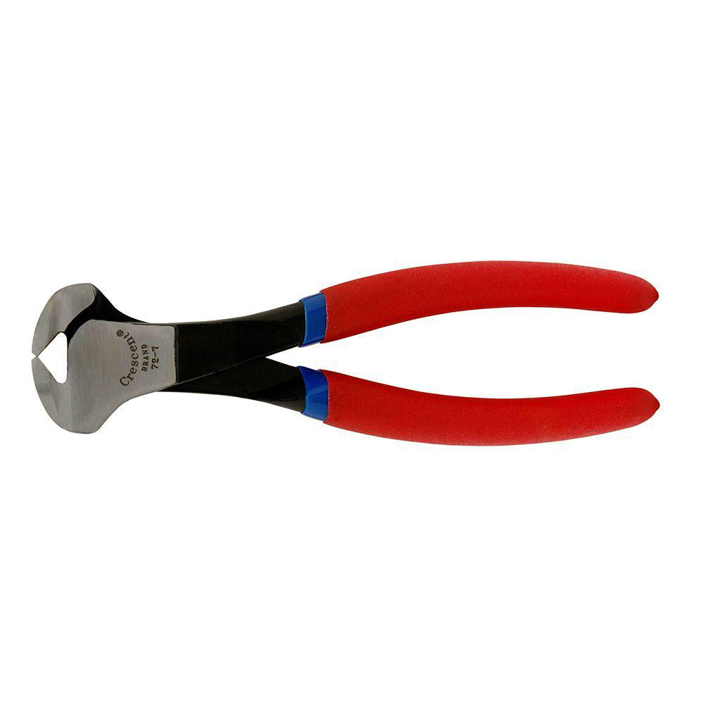 Crescent 727CVN Solid Joint End Cutting Nippers, Cushion Grip, 7-1/4"