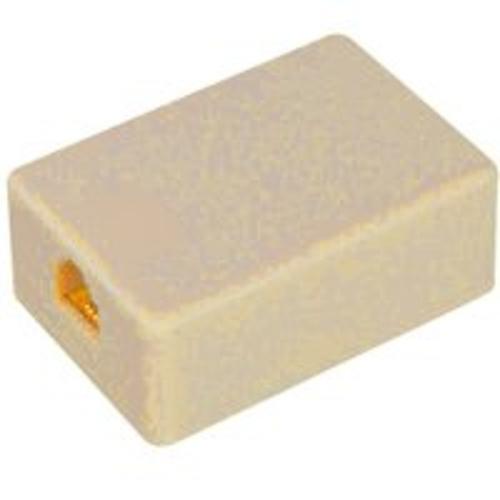 Zenith TM1001SMSMA Telephone Wall Jack,  2"x1.25"x0.75", Almond