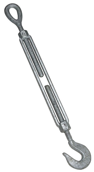 National Hardware N177-519 3272bc Hook/Eye Turnbuckle, Galvanized, 1/2" x 9"