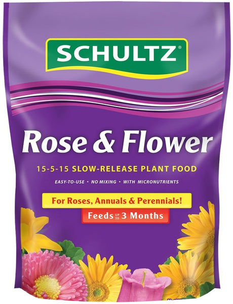 Schultz SPF48410 Rose & Flower Slow-Release Plant Food, 15-5-15, 3.5 lbs