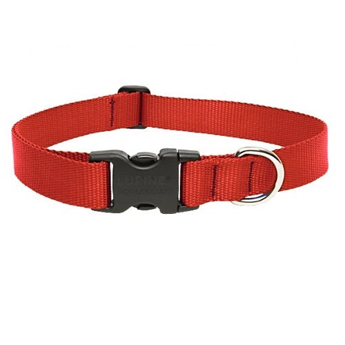 Lupine 22553 Adjustable Dog Collar, 16" To 28", Red