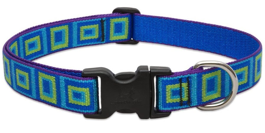 Lupine 73253 Adjustable Dog Collar, 16"-28", Sea Glass Design