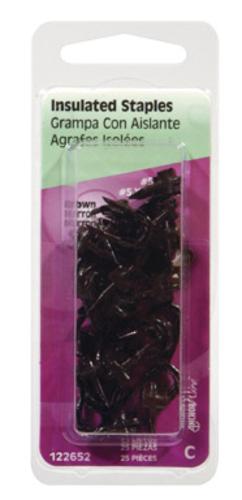 Hillman Fasteners 122652-N Insulated Fence Staples #5 X1/2" Carded 25