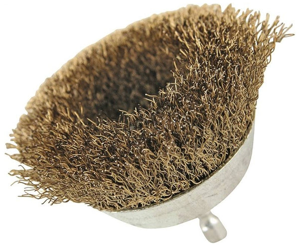Vulcan 321311OR Fine Grade Wire Cup Brush, Carbon Steel, 3" Dia