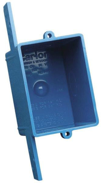 Carlon A58381E-CAR 1 Gang PVC Switch Box, 16 Cu. In.