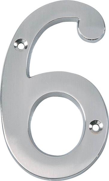 Mintcraft N-Z046SN House Number #6, 4"