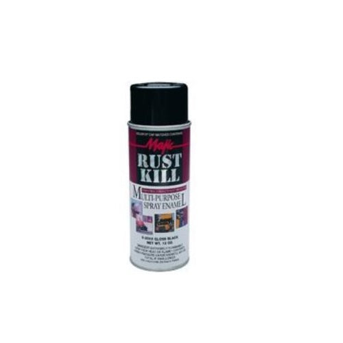 Majic 8-2002-8 Rust Kill Enamel Spray, 12 Oz, Black