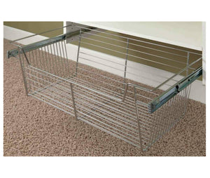 Easy Track 9211-CH Closet Organizer Basket, Chrome, 24" x 11"