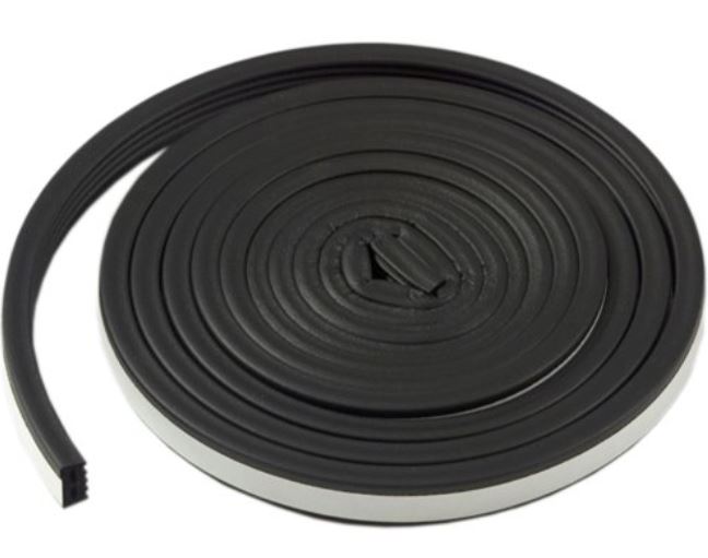 M-D Building Products 01033 Weatherstrip, Self-adhesive, Black, 10'
