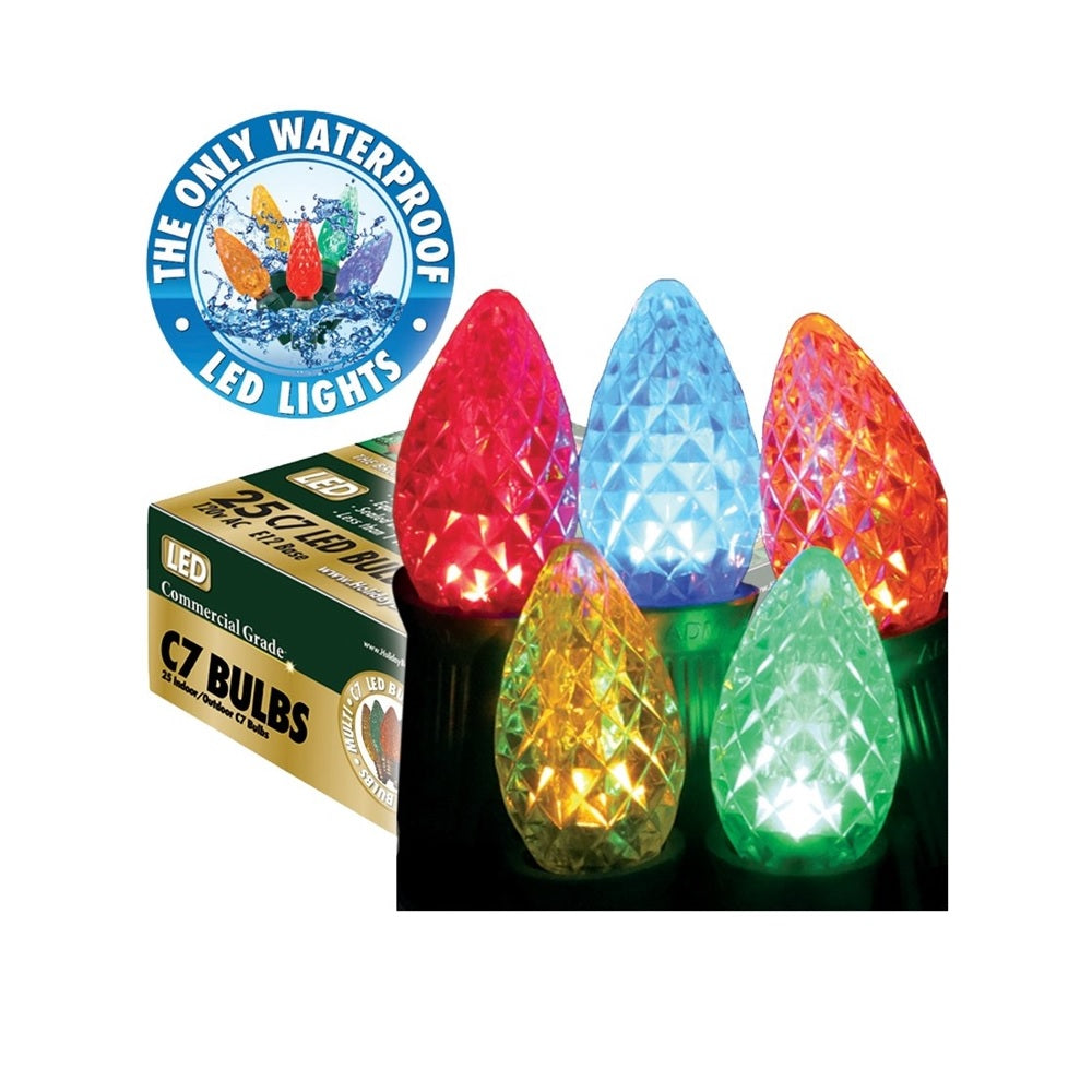 Holiday Bright Lights BU25-LEDFC7-TMU SMD LED Christmas Replacement Bulb, 120 Volts