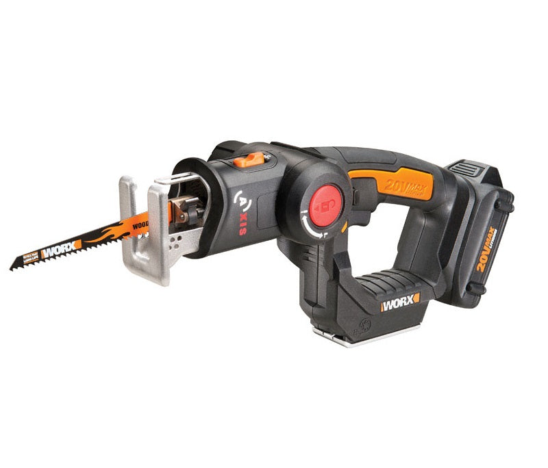 Worx WX550L Axis Cordless Reciprocating Saw and Jig saw, 3000 SPM