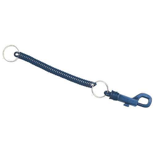 Hy-Ko KC153-CLIP Key Ring With Coil & Snap, 7/8"