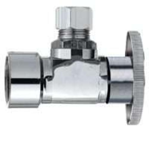 Plumb Pak PP46PCLF Angled Valve,1/2" Fip x 1/4" Od, Chrome