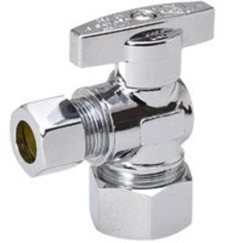 B & K 190-032HC Angle Water Supply Line Valve 5/8"x3/8", Chrome Plated