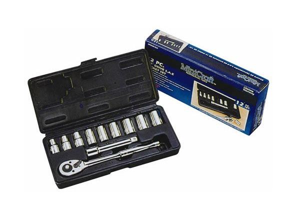 Mintcraft TS1012 Socket Set, 1/2" Maxi Drive, 12 Piece