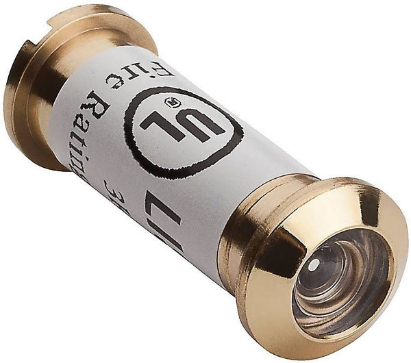 National Hardware N830-287 UL Fire Rated Door Viewer, Polished Brass