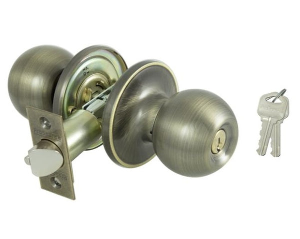 Prosource T3800V-PS Tubualar Entry Knob Lockset, KA3 Keyed, Solid Brass