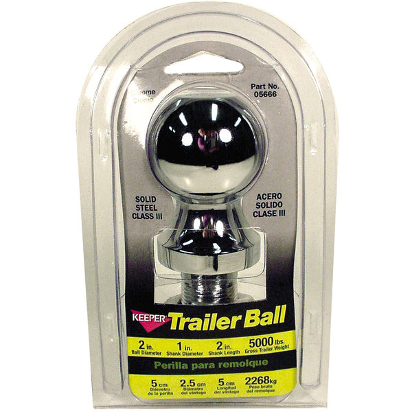 Keeper 05666 Trailer Hitch Ball, 2"