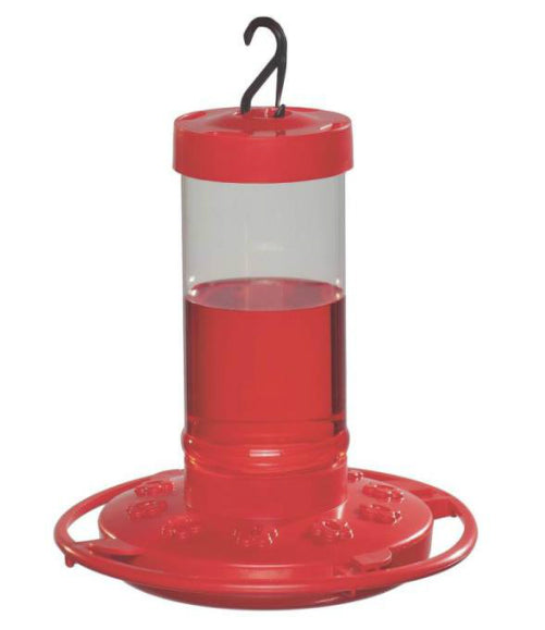 First Nature 993051-546 Hummingbird Feeder, 16 Oz, Red Plastic