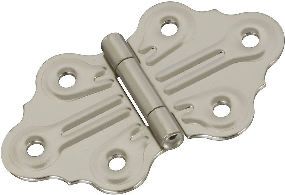 National Hardware N135-335 V485 Decorative Cabinet Hinge, 1-1/4", Nickel
