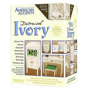 American Accents 202867 Distressed Finish Kit, 12 Oz, Ivory